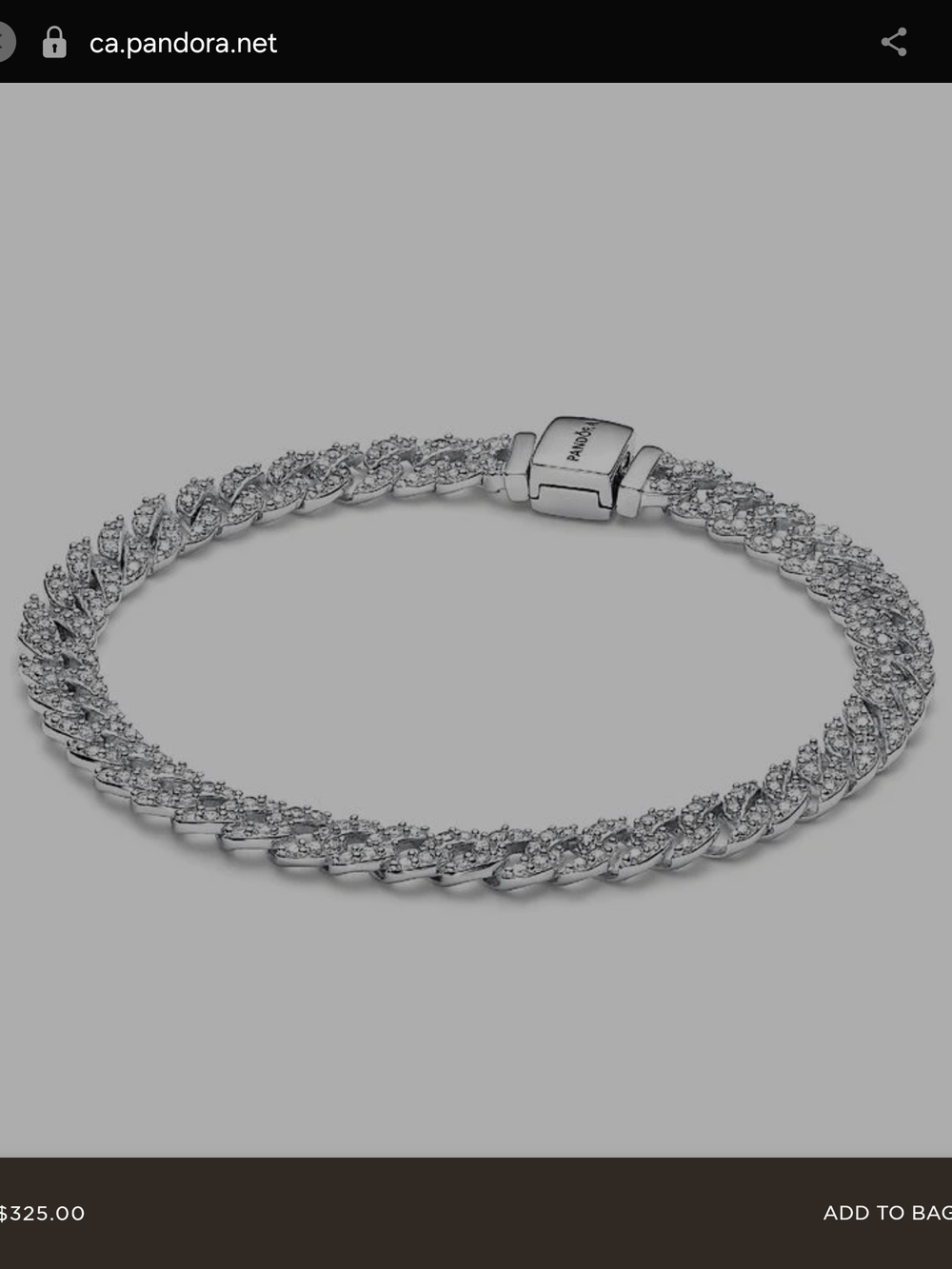 Pandora Cuban Bracelet
